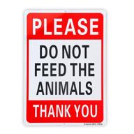 please not feed animals sign logo