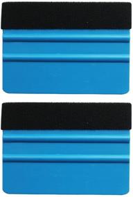 img 4 attached to Gebildet Durable Black Felt Edge Squeegee 4 Inch - Professional 🚘 Scratch-free Tool for Car Vinyl Wrapping and Window Tinting - Pack of 2