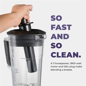 img 1 attached to 🔥 Cleanblend Commercial Blender: Powerful 1800 Watt Base for High Performance Ice Crushing, Large Smoothies, & Hot Soups