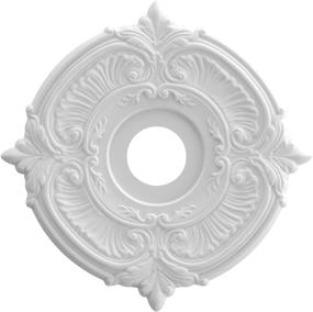 img 4 attached to 🏢 Ekena Millwork CMP16AT Attica Thermoformed PVC Ceiling Medallion: 16" OD x 3 1/2" ID x 1" P, White - High Quality Decorative Ceiling Accent for Any Space