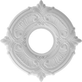 img 2 attached to 🏢 Ekena Millwork CMP16AT Attica Thermoformed PVC Ceiling Medallion: 16" OD x 3 1/2" ID x 1" P, White - High Quality Decorative Ceiling Accent for Any Space