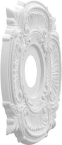 img 1 attached to 🏢 Ekena Millwork CMP16AT Attica Thermoformed PVC Ceiling Medallion: 16" OD x 3 1/2" ID x 1" P, White - High Quality Decorative Ceiling Accent for Any Space