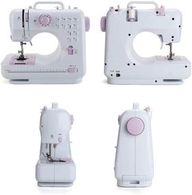 img 3 attached to 🧵 Hukunos Mini Sewing Machine: Portable, 12 Stitches, 2 Speeds with Foot Pedal - Ideal for Basic Sewing, Kids & Beginners