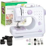 🧵 hukunos mini sewing machine: portable, 12 stitches, 2 speeds with foot pedal - ideal for basic sewing, kids & beginners logo