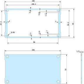 img 1 attached to JIUWU Electronic Enclosure Reinforced 106X55X150Mm