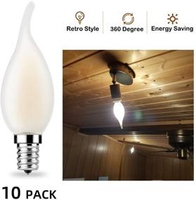 img 1 attached to Candelabra Candle Bulbs Dimmable Frosted