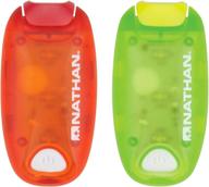 🏃 nathan sports safety strobelight bundle - 2-pack - ns5078 (tango red/sulfur spring) for improved seo логотип