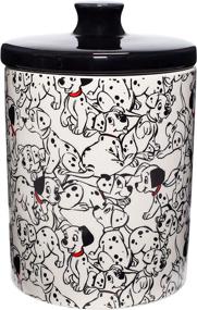 img 1 attached to 🐾 Enesco Disney Ceramics 101 Dalmatians Treat Canister Cookie Jar: Adorably Multicolored & Conveniently Sized at 7.25 Inches