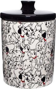 img 2 attached to 🐾 Enesco Disney Ceramics 101 Dalmatians Treat Canister Cookie Jar: Adorably Multicolored & Conveniently Sized at 7.25 Inches