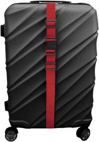 img 3 attached to 🔴 MAGARROW 1.5-Inch Adjustable Utility Straps with Buckle, 4-Pack (9.5 feet Long) - Vibrant RED Color