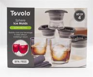 🥃 tovolo sphere ice molds - set of 4: perfectly chill your drinks with spherical ice логотип