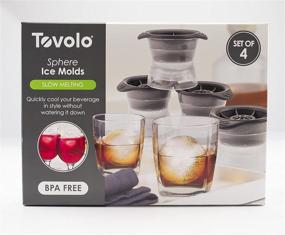 img 2 attached to 🥃 Tovolo Sphere Ice Molds - Set of 4: Perfectly Chill your Drinks with Spherical Ice