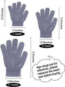 img 2 attached to 🧤 Boao Gloves Mittens Knitted Supplies - Stylish Girls' Accessories for Cold Weather