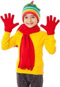 img 3 attached to 🧤 Boao Gloves Mittens Knitted Supplies - Stylish Girls' Accessories for Cold Weather