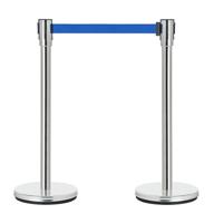 crowd control stanchion belt barriers - durasteel stainless steel stanchions with 6 логотип