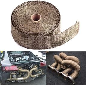 img 2 attached to 🏍️ Enhance Motorcycle Performance & Protect Your Exhaust with Maxon Auto Corporation Titanium 2" x 50FT Heat Wrap Trap Kit