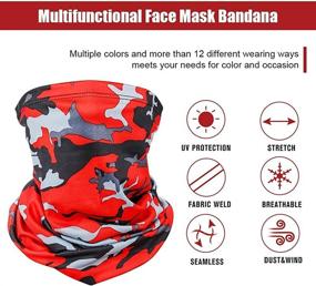img 2 attached to Protection Gaiter Breathable Summer Bandana