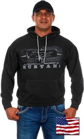 img 3 attached to 👕 Stylish Ford Mustang Hoodies for Men: Explore 5 Designs in Pullovers & Full Zip-Up by Jh Design