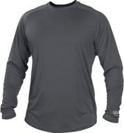 optimized tech long sleeve shirt series for boys by rawlings logo