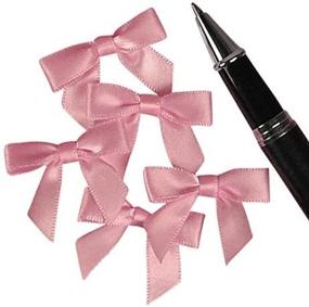 img 4 attached to 🎀 Elegant Pink Satin Bows, 1-3/8" - Enhance Your Style with Graceful Elegance