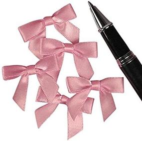 img 3 attached to 🎀 Elegant Pink Satin Bows, 1-3/8" - Enhance Your Style with Graceful Elegance