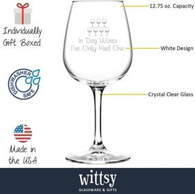 img 3 attached to 🍷 In Dog Wines Funny Wine Glass - Unique Christmas Gifts for Women, Mom, Dad - Xmas Gag Gifts for Dog Lover, Men - Cool Bday Present from Husband, Son, Daughter - Fun Novelty Glass for Wife, Friend - Best SEO-Optimized Product Name