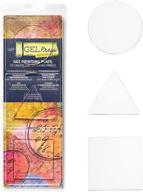 🎨 precise and vibrant: gel press petites 3" circle triangle square 10812-cir logo