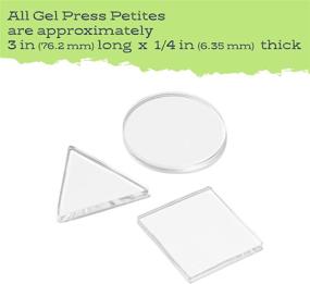 img 3 attached to 🎨 Precise and Vibrant: Gel Press Petites 3" Circle Triangle Square 10812-CIR