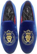 exquisite embroidery: elanroman vintage loafers for sophisticated men's style & comfort logo