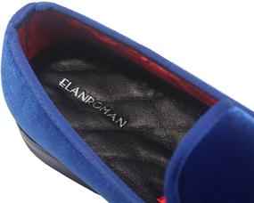 img 1 attached to Exquisite Embroidery: ELANROMAN Vintage Loafers for Sophisticated Men's Style & Comfort