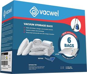 img 4 attached to 🛏️ Vacwel XXL & Jumbo Vacuum Storage Bags: Ultimate Space Saving Solution for Cushions, Pillows, & Comforter Storage