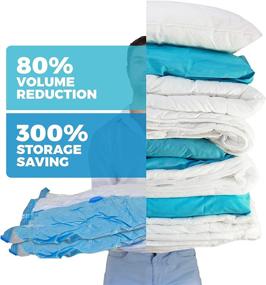 img 3 attached to 🛏️ Vacwel XXL & Jumbo Vacuum Storage Bags: Ultimate Space Saving Solution for Cushions, Pillows, & Comforter Storage