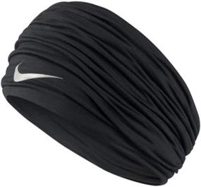 img 4 attached to 👕 Nike Unisex Dri-Fit Wrap Neck Wrap (Black) - One Size Fits All