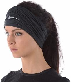 img 1 attached to 👕 Nike Unisex Dri-Fit Wrap Neck Wrap (Black) - One Size Fits All