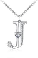 💎 sianilvera initial necklace: stylish sterling silver 26 alphabet pendant - perfect jewelry accessory logo