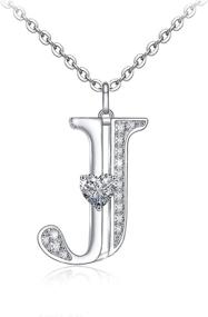 img 4 attached to 💎 Sianilvera Initial Necklace: Stylish Sterling Silver 26 Alphabet Pendant - Perfect Jewelry Accessory