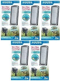 img 1 attached to Hagen Marina Slim Aquarium Water Filter: 15-Pack with Carbon Plus Ceramic Cartridge - Top-Grade Filtration for Crisp, Clear Water!