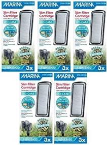 img 2 attached to Hagen Marina Slim Aquarium Water Filter: 15-Pack with Carbon Plus Ceramic Cartridge - Top-Grade Filtration for Crisp, Clear Water!