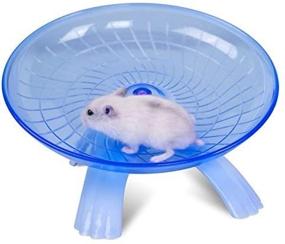 img 4 attached to Silent Spinner Non Slip Run Disc for Hamsters, Hedgehogs, and Small Pets - SZMYLED Plastic Exercise Wheel