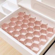 🗂️ maximize drawer space: poeland drawer divider organizer - 8pcs diy plastic grid honeycomb dividers logo