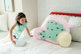 img 3 attached to 🍦 Animal Adventure Soft Landing Nesting Nooks Plush Ice Cream Backrest Multi-Purpose