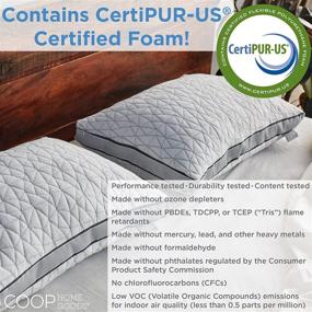 img 2 attached to Gel-Infused Memory Foam and Poly Fill - Firm Density Pillow Fill 1/2 Pound Bag - Refill for Customizing Your Eden Memory Foam Pillow - GREENGUARD Gold and CertiPUR-US Certified by Coop Home Goods