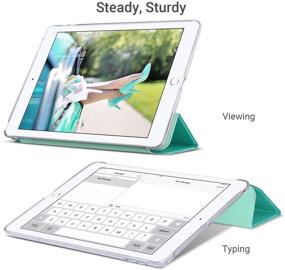 img 3 attached to 📱 ULAK iPad 6th 5th Generation Case: Slim Trifold Lightweight Cover for iPad 9.7 2018/2017 - Mint