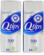 👂 q-tips cotton swabs 500 ea (pack of 2): premium quality double pack logo