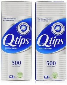 img 2 attached to 👂 Q-tips Cotton Swabs 500 ea (Pack of 2): Premium Quality Double Pack