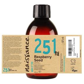 img 3 attached to 🌿 8 fl oz Naissance Red Raspberry Seed Oil - Pure & Natural, Cold Pressed, Unscented, Vegan, Hexane Free, Non GMO - Ideal for Aromatherapy, Massage Base Oil, DIY Beauty Recipes