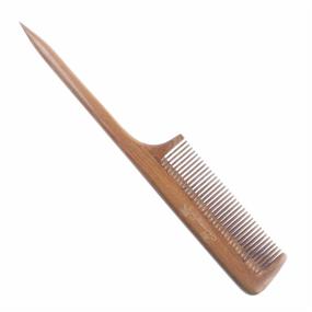 img 3 attached to 🌿 Sandalwood Fine Tooth Comb by Breezelike Hair Combs - Natural Aroma Wooden Tail Comb for Women, No Static