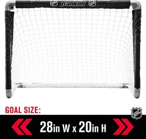 img 2 attached to Franklin Sports Mini Hockey Goal Sports & Fitness