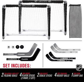 img 3 attached to Franklin Sports Mini Hockey Goal Sports & Fitness