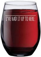 🍷 i'm fed up" wine glass: trendy wine glasses, ideal birthday gifts, birthday gift ideas for him/her, adorned wine glasses for mom & sister, quirky wine glass, hilarious glass for wine lovers logo